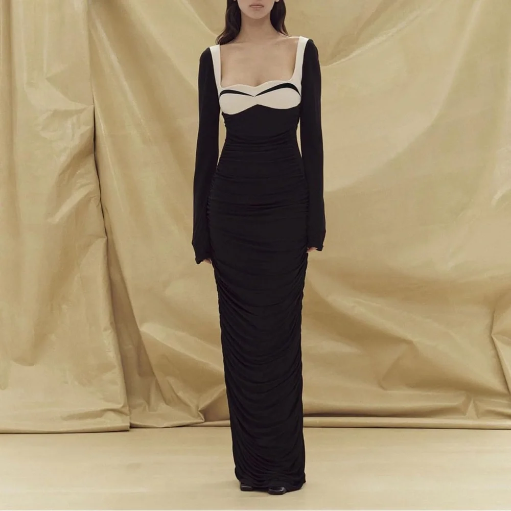 Ruched Maxi  Bodycon Dress
